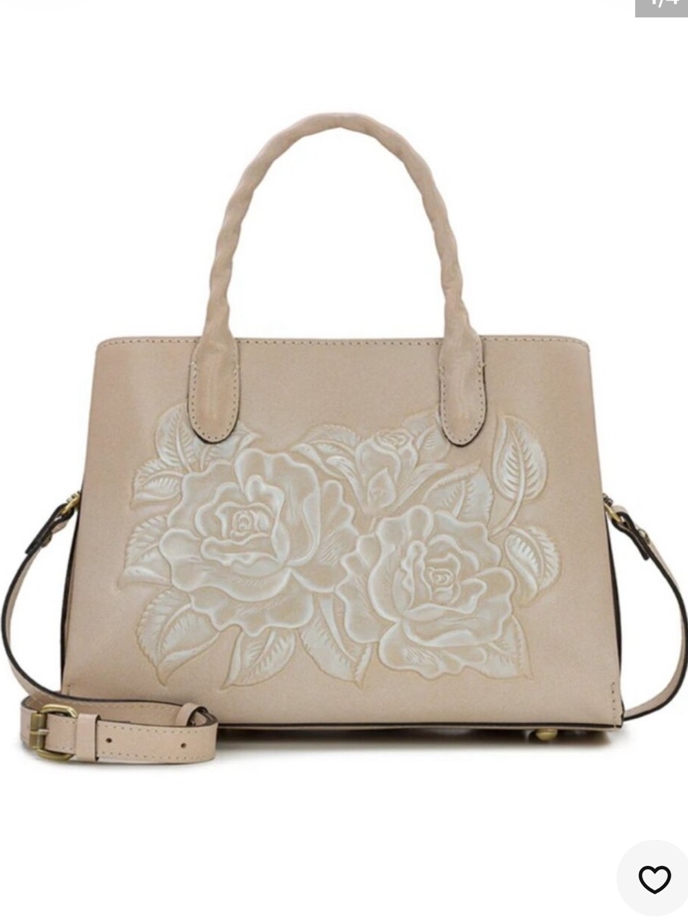 Patricia Nash - Genovese Top
Handle Crossbody Chalk White